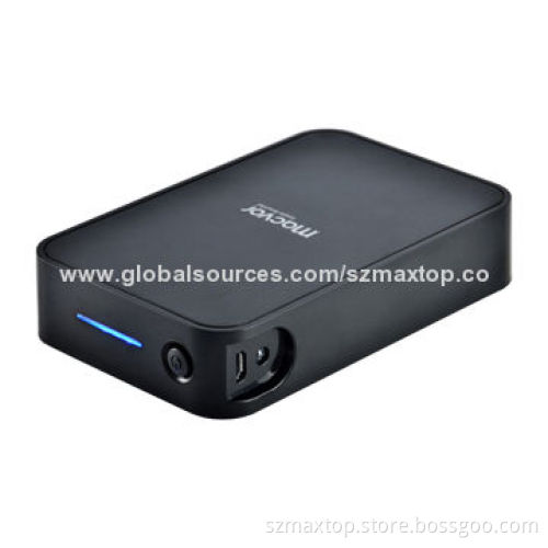 Rechargeable mobile power bank, 6600mAh capacity, with LED power banks with CE and RoHS approvals